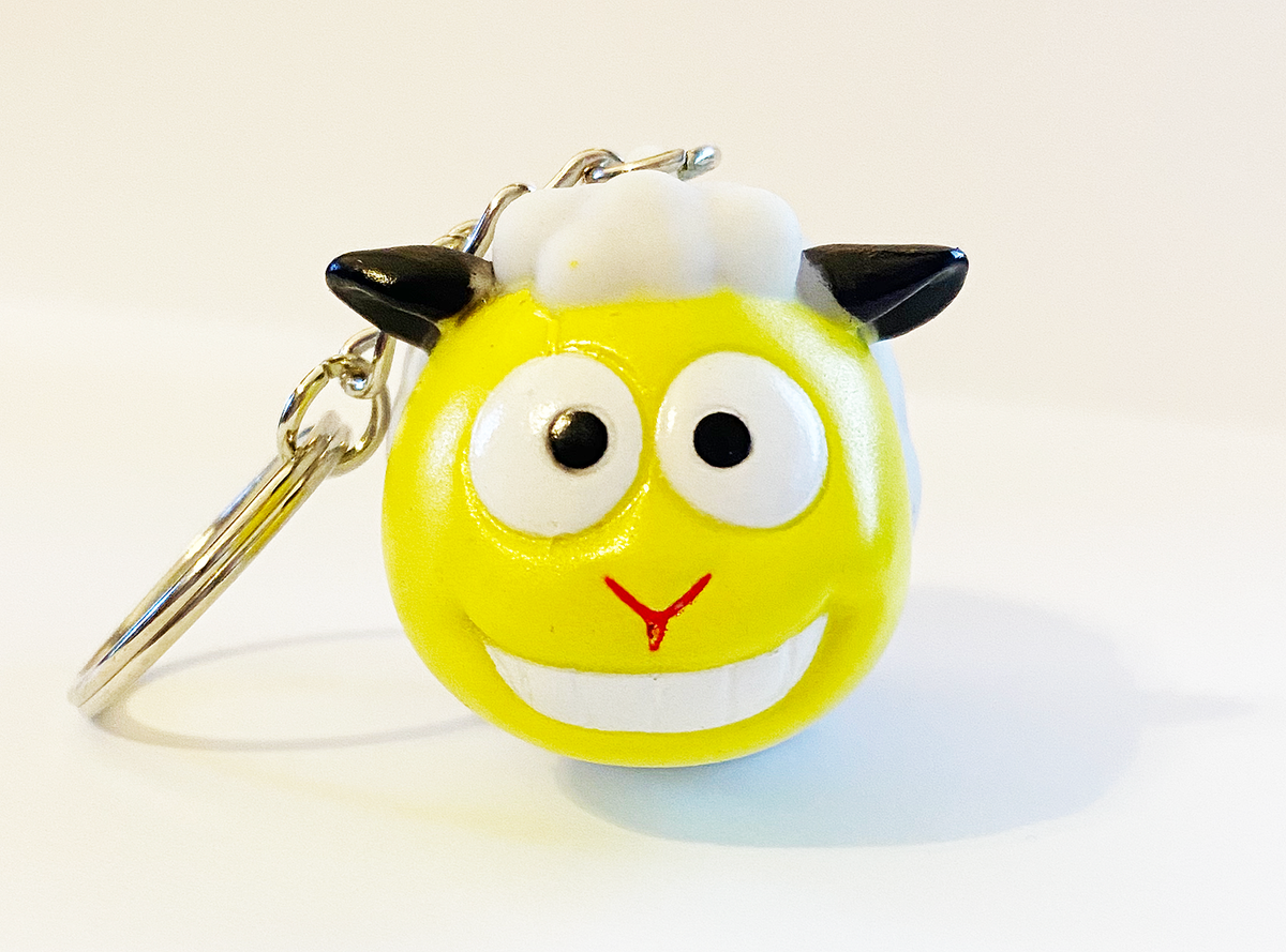 Poop Emoji Face and '' Your Name Here  Keychain