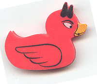 Rubber Devil Duck Duckie Eraser - Pop Culture Spot