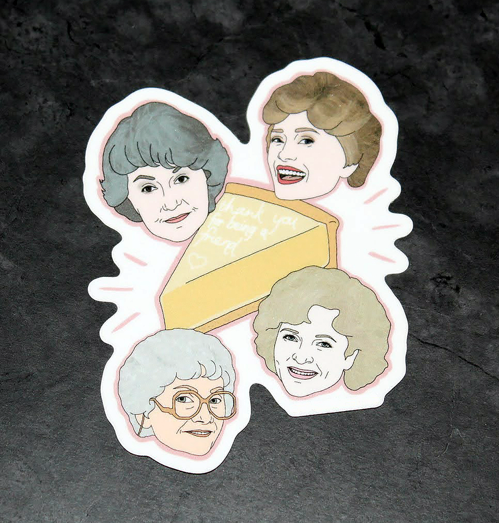 The Golden Girls Thank You for Being a Friend Bumper Sticker Decal - Pop Culture Spot