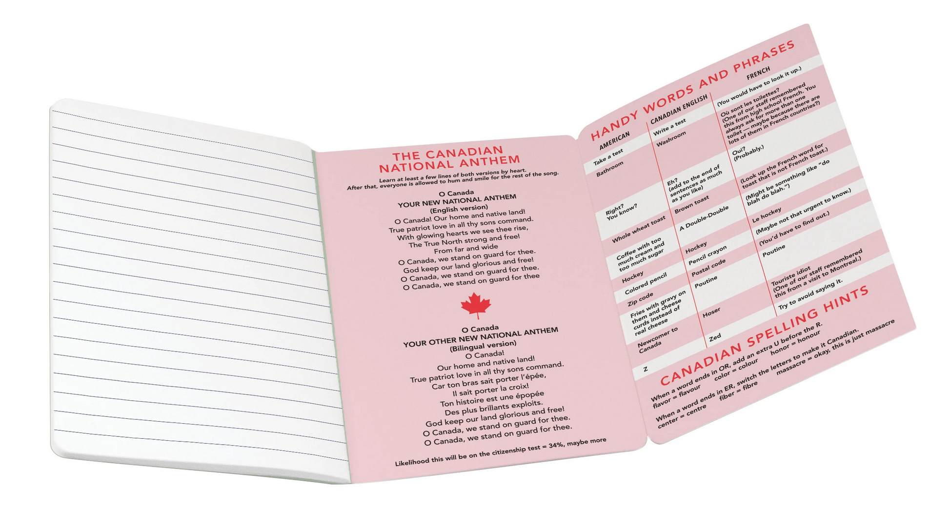 Canada Passport Notebook Notepad – PopCultureSpot.com - Shop for Bobble ...