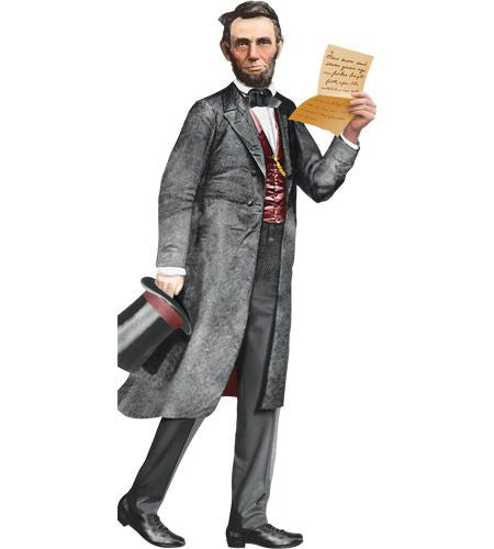 Abraham Lincoln Greeting Card and Stickers - Pop Culture Spot