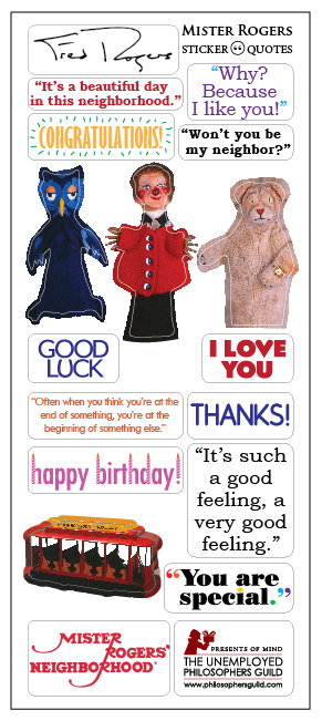 Mister Rogers Neighborhood Fred Rogers Greeting Card & Stickers - Pop Culture Spot