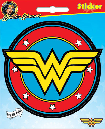 DC Comics Wonder Woman Logo Bumper Sticker Decal - Pop Culture Spot