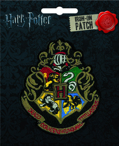 Harry Potter Hogwarts Crest Iron-On Patch - Pop Culture Spot