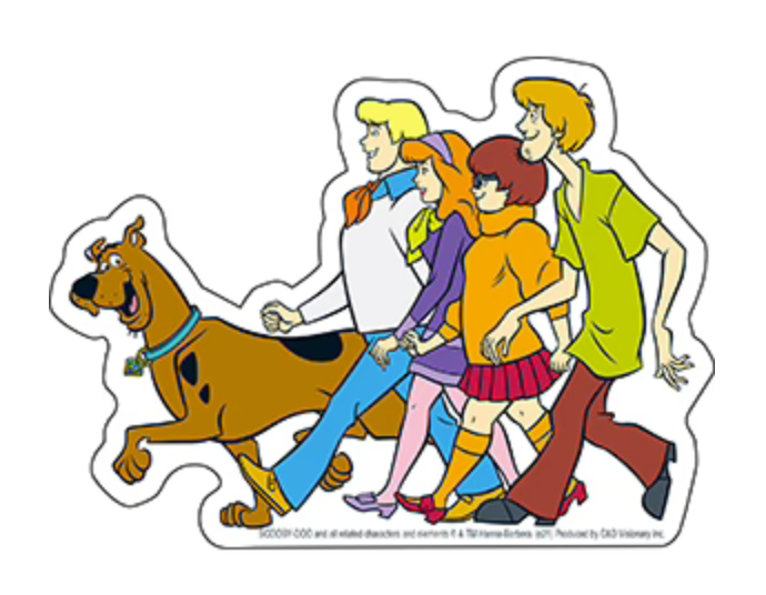 Scooby Doo Shaggy Velma Daphne Bumper Sticker Decal – PopCultureSpot ...