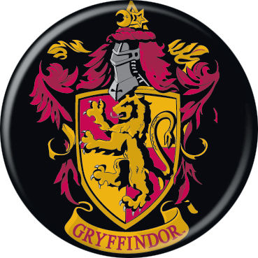 Harry Potter Gryffndor Crest Pin Button - Pop Culture Spot