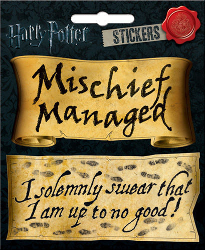 Harry Potter Mischief Managed Sticker Decal - Pop Culture Spot