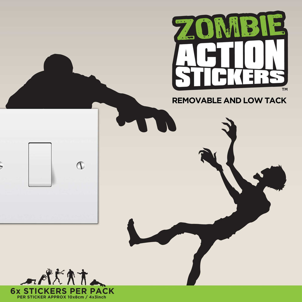 Zombie Wall Actions Stickers - Pop Culture Spot