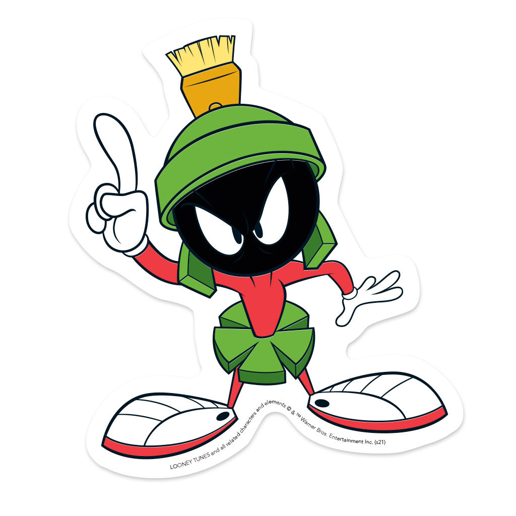 Warner Brothers Looney Tunes Marvin the Martian Bumper Sticker Decal –   - Shop for Bobble Heads, Novelties, Stickers — 25th  Anniversary!