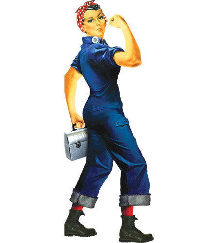 Rosie the Riveter Quotable Greeting Card & Stickers - Pop Culture Spot