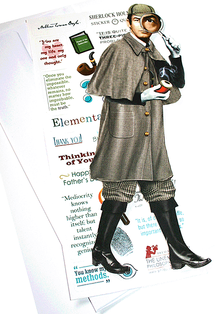 Sherlock Holmes Greeting Card & Stickers - Pop Culture Spot