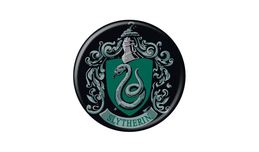 Harry Potter Slytherin Crest Pin Button - Pop Culture Spot